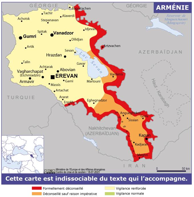 Consulter les conseils aux voyageurs de France Diplomatie