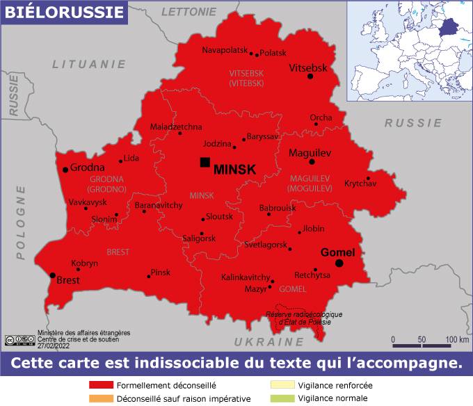 Consulter les conseils aux voyageurs de France Diplomatie