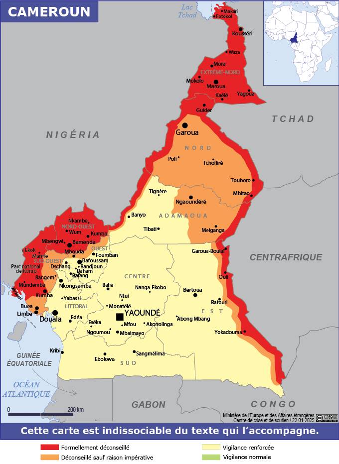 Consulter les conseils aux voyageurs de France Diplomatie