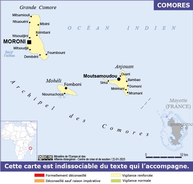 Consulter les conseils aux voyageurs de France Diplomatie