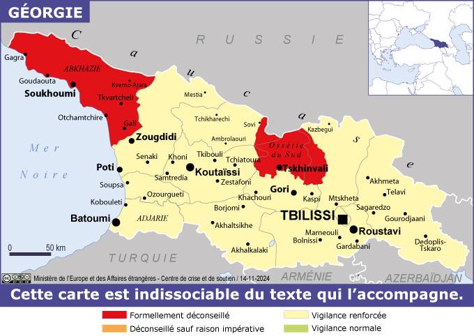 Consulter les conseils aux voyageurs de France Diplomatie