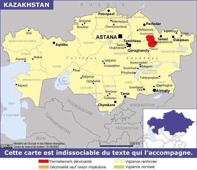 Consulter les conseils aux voyageurs de France Diplomatie