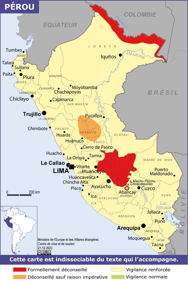 Consulter les conseils aux voyageurs de France Diplomatie