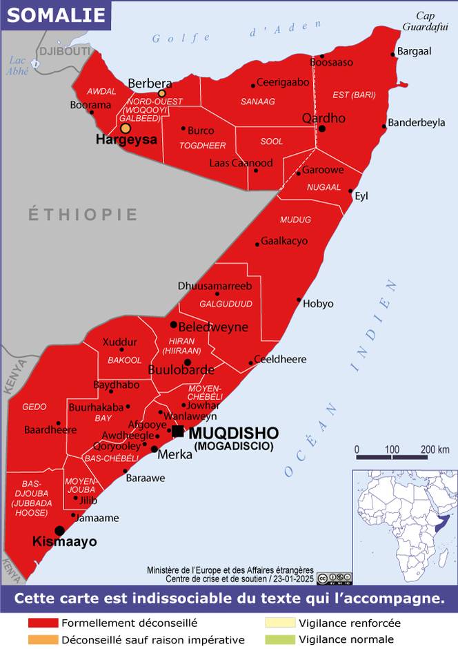 Consulter les conseils aux voyageurs de France Diplomatie